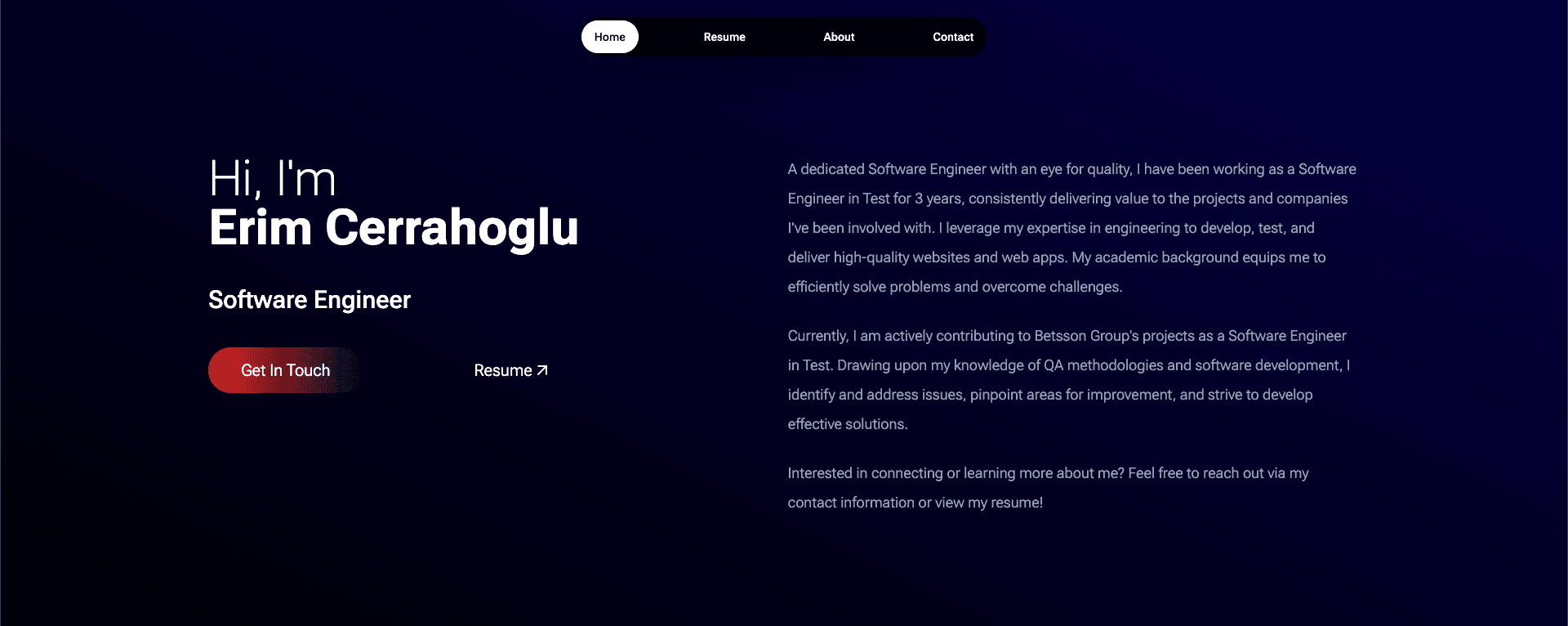 Personal Portfolio Website 1.0